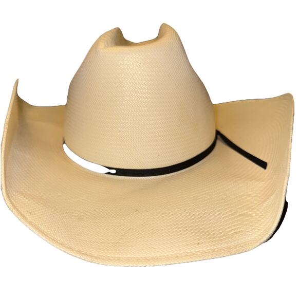 Twister 20X Mexico Straw Cowboy Hat Pre-owned Size 7 1/2 Western Classic - Picture 5 of 11